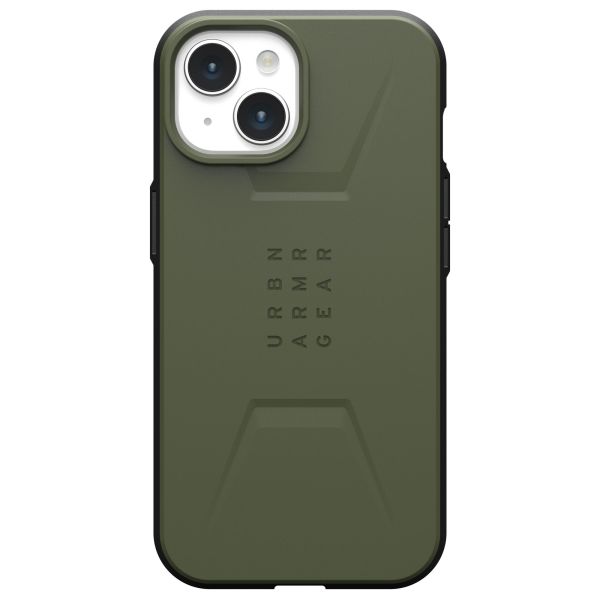 Civilian Backcover MagSafe für das iPhone 15 - Olive Drab