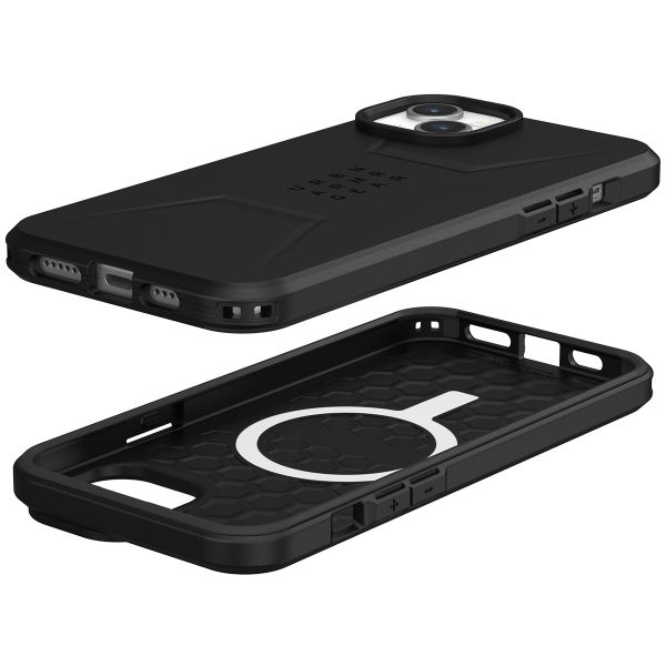 Civilian Backcover MagSafe für das iPhone 15 Plus - Schwarz