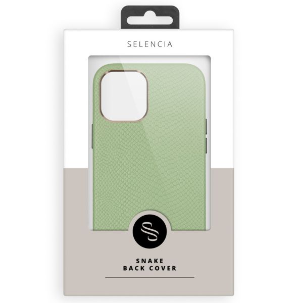 Selencia Gaia Slang Backcover iPhone SE (2022 / 2020) / 8 / 7 / 6(s) - Groen / Grün  / Green