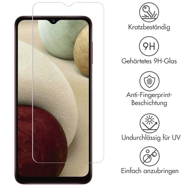 Displayschutz aus gehärtetem Glas für das Samsung Galaxy A04(s) / A12 / A32 (5G) / A13 (5G/4G)