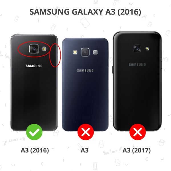 Clear Hardcase Backcover Samsung Galaxy A3 (2016)