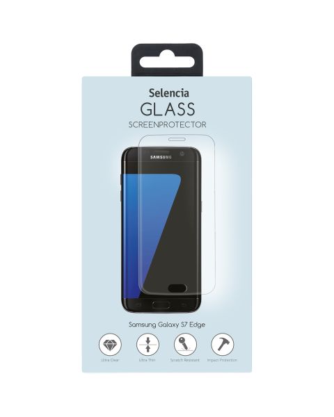 Gehard glas screenprotector Samsung Galaxy S7 Edge - Transparant / Transparent