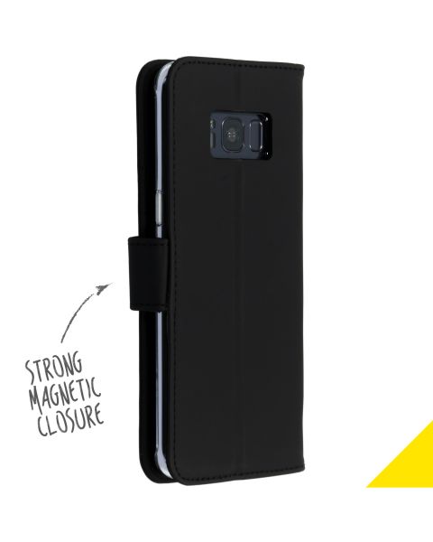 Schwarzes Wallet TPU Klapphülle für das Samsung Galaxy S8