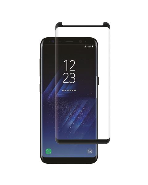 Premium Screen Protector aus gehärtetem Glas für das Samsung Galaxy S8 - Schwarz