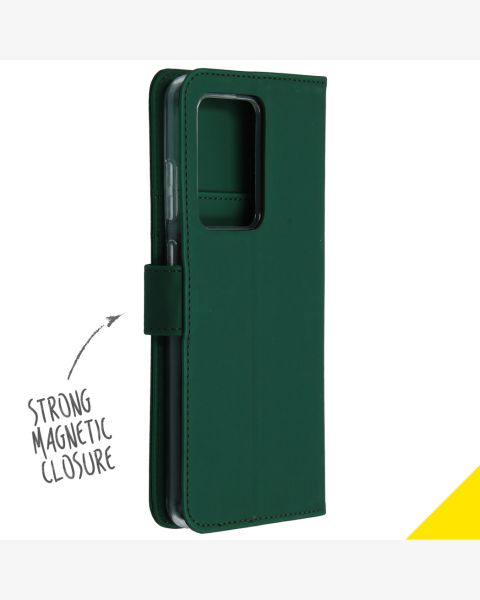 Accezz Wallet Softcase Bookcase Samsung Galaxy S20 Ultra - Groen / Grün  / Green