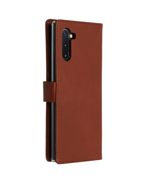 Echtleder Klapphülle Hellbraun für das Samsung Galaxy Note 10