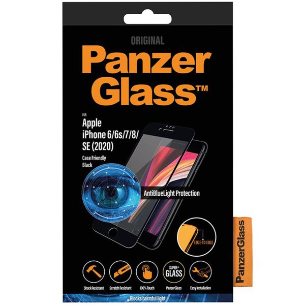 PanzerGlass AntiBlueLight Screenprotector iPhone SE (2022 / 2020) / 8 / 7 /6(s)