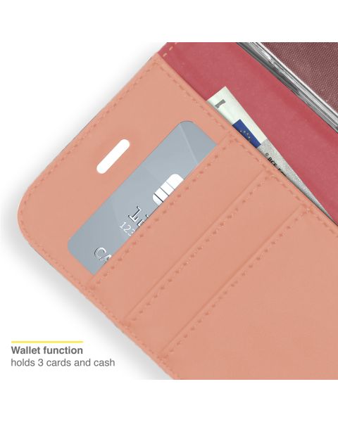 Accezz Wallet Softcase Bookcase iPhone 13 Pro Max - Rosé Goud / Roségold
