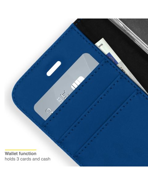 Accezz Wallet Softcase Bookcase Samsung Galaxy S22 Plus - Donkerblauw / Dunkelblau  / Dark blue