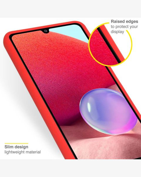 Liquid Silikoncase für das Samsung Galaxy A33 - Rot