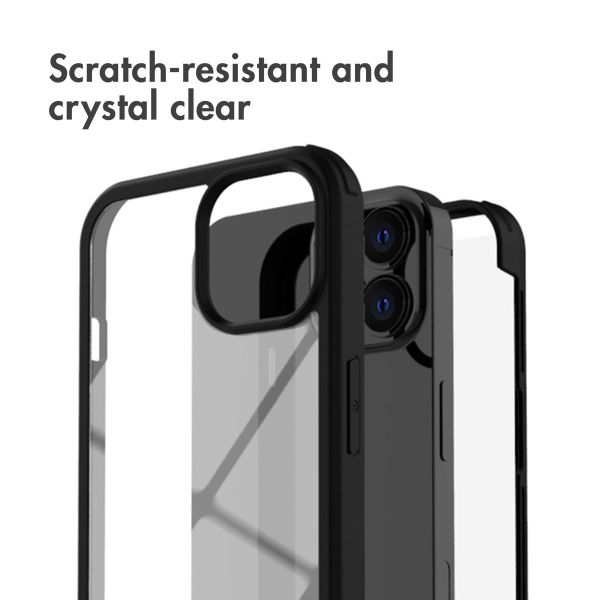 360° Rundumschutzhülle für das iPhone 12 (Pro) - Schwarz