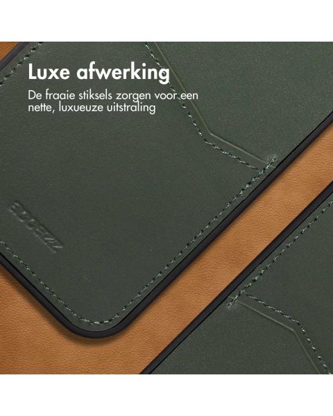 Accezz Premium Leather Card Slot Backcover iPhone SE (2022 / 2020) / 8 / 7 / 6(s) - Groen / Grün  / Green