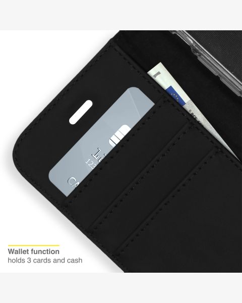 Wallet TPU Klapphülle für das Samsung Galaxy Xcover 6 Pro - Schwarz