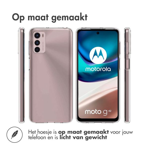 TPU Clear Cover für das Motorola Moto G42 - Transparent