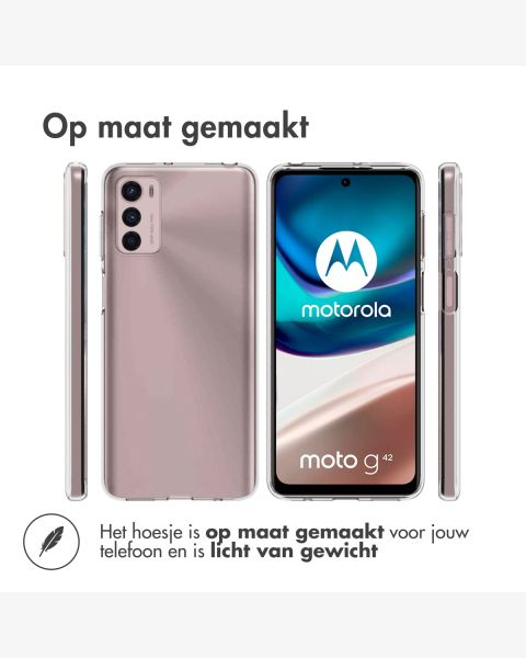 TPU Clear Cover für das Motorola Moto G42 - Transparent