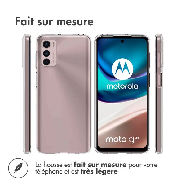 TPU Clear Cover für das Motorola Moto G42 - Transparent