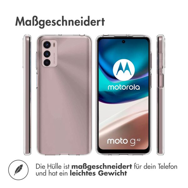 TPU Clear Cover für das Motorola Moto G42 - Transparent