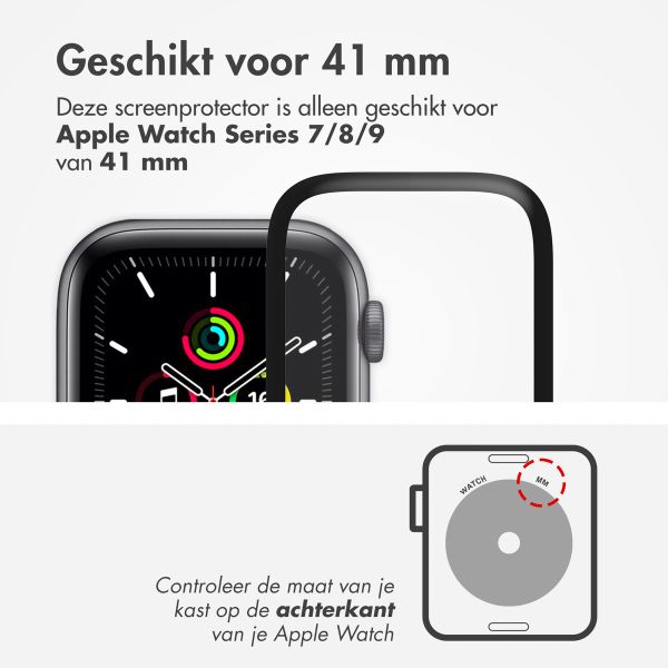 Displayschutzfolie mit Applikator für die Apple Watch Series 7-9 - 41 mm