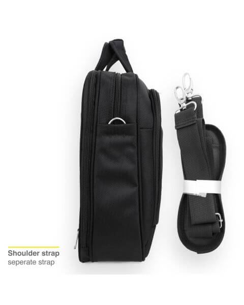 Accezz Classic Series Laptop Bag - Laptoptas - Geschikt voor laptops tot 15.6 inch - Zwart / Schwarz / Black
