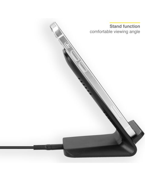 Qi Desk Wireless Charger - Kabelloses Ladegerät - 10 Watt - Schwarz