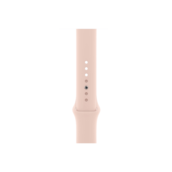 Refurbished Apple Watch Serie 6 | 44mm | Aluminium Gold | Rosa Sportarmband | GPS | WiFi + 4G