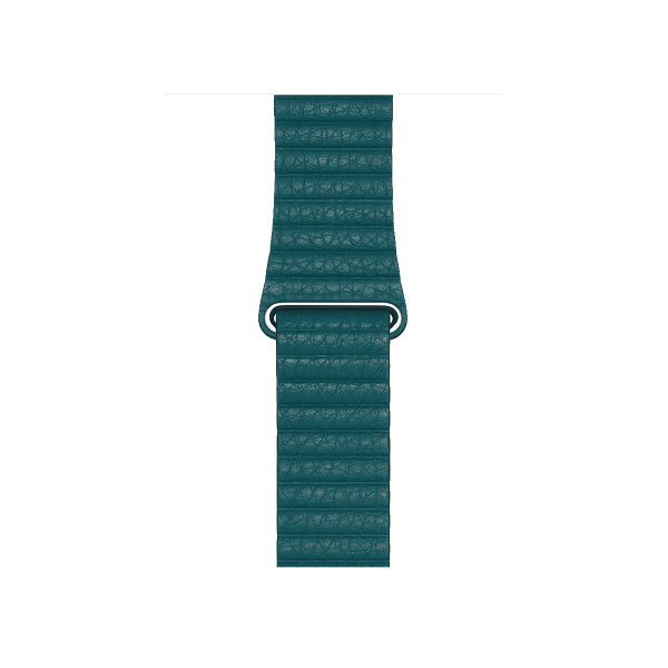 Apple Watch 42/44 mm Lederschlaufe Uhrenarmband Gr&uuml;n