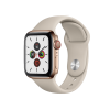 Apple Watch Series 5 | 44mm | Stainless Steel Case Goud | Stone sportbandje | GPS | WiFi + 4G