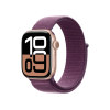 Refurbished Apple Watch Serie 10 | 42mm | Aluminium Ros&eacute;gold | Lila Sport Loop | GPS | WiFi