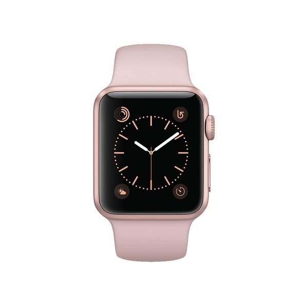 Refurbished Apple Watch Serie 2 | 38mm | Aluminium Roségold | Rosa Sportarmband | GPS | WiFi