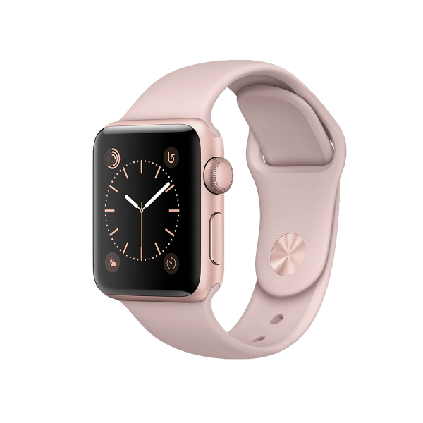 Refurbished Apple Watch Serie 2 | 38mm | Aluminium Roségold | Rosa Sportarmband | GPS | WiFi