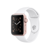 Refurbished Apple Watch Serie 2 | 38mm | Aluminium Gold | Weißes Sportarmband | GPS | WiFi