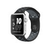 Refurbished Apple Watch Serie 2 | 38mm | Aluminium Silber | Schwarzes Sportarmband | Nike+ | GPS | WiFi