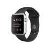 Refurbished Apple Watch Serie 2 | 42mm | Aluminium Silber | Schwarzes Sportarmband | GPS | WiFi