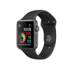 Refurbished Apple Watch Serie 2 | 42mm | Aluminium Spacegrau | Schwarzes Sportarmband | GPS | WiFi
