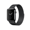 Refurbished Apple Watch Serie 2 | 38mm | Stainless Steel Schwarz | Schwarzes Sportarmband | GPS | WiFi