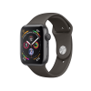 Refurbished Apple Watch Serie 4 | 44mm | Aluminium Spacegrau | Kakao Sportarmband | GPS | WiFi + 4G