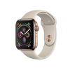 Refurbished Apple Watch Serie 4 | 44mm | Stainless Gold | Stone Sportarmband | GPS | WiFi + 4G