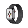 Refurbished Apple Watch Serie 5 | 44mm | Stainless Steel Graphit | Graphit Milanaiseband | GPS | WiFi + 4G