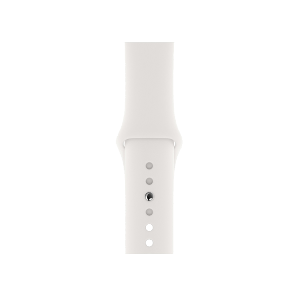 Refurbished Apple Watch Series 5 | 44mm | Aluminium Gold | Weiß sportarmband | GPS | WiFi + 4G