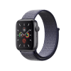 Refurbished Apple Watch Series 5 | 44mm | Aluminum Spacegrau | Blaues Sport Loop | GPS | WiFi + 4G