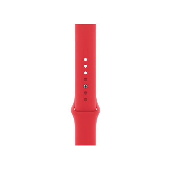 Refurbished Apple Watch Series 5 | 44mm | Aluminum Spacegrau | Rotes Sportarmband | GPS | WiFi