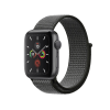 Refurbished Apple Watch Serie 5 | 44mm | Aluminium Spacegrau | Schwarzes Sport Loop | GPS | WiFi