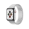 Refurbished Apple Watch Serie 5 | 44mm | Stainless Steel Silber | Silbernes Gliederarmband | GPS | WiFi