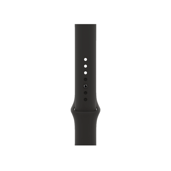 Refurbished Apple Watch Serie 6 | 40mm | Aluminium Silber | Schwarzes Sportarmband | GPS | WiFi + 4G