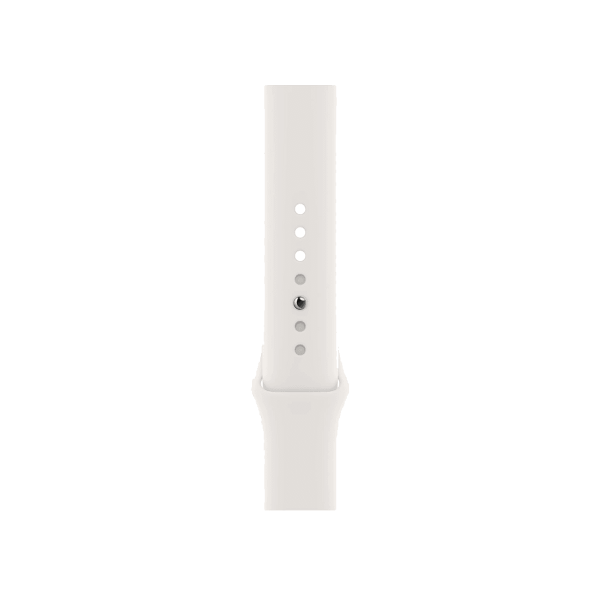 Refurbished Apple Watch Serie 6 | 40mm | Aluminium Gold | Weißes Sportarmband | GPS | WiFi