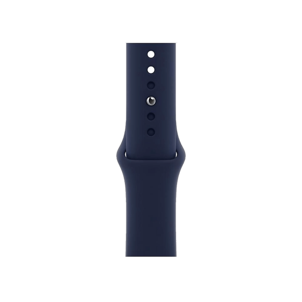 Refurbished Apple Watch Serie 6 | 40mm | Stainless Steel Gold | Deep Navy Sportarmband | GPS | WiFi + 4G