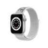 Refurbished Apple Watch Serie 6 | 40mm | Stainless Steel Silber | Summit White Nike Sport Loop | GPS | WiFi + 4G