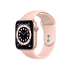 Refurbished Apple Watch Serie 6 | 44mm | Aluminium Gold | Rosa Sportarmband | GPS | WiFi + 4G