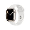 Refurbished Apple Watch Serie 7 | 41mm | Aluminium Starlight Weiß | Weißes Sportarmband | GPS | WiFi + 4G
