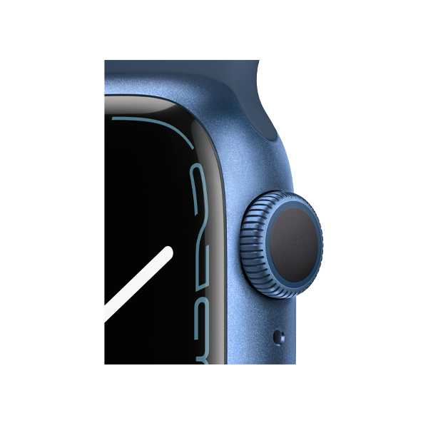 Refurbished Apple Watch Serie 7 | 41mm | Aluminium Blau | Blaues Sportarmband | GPS | WiFi
